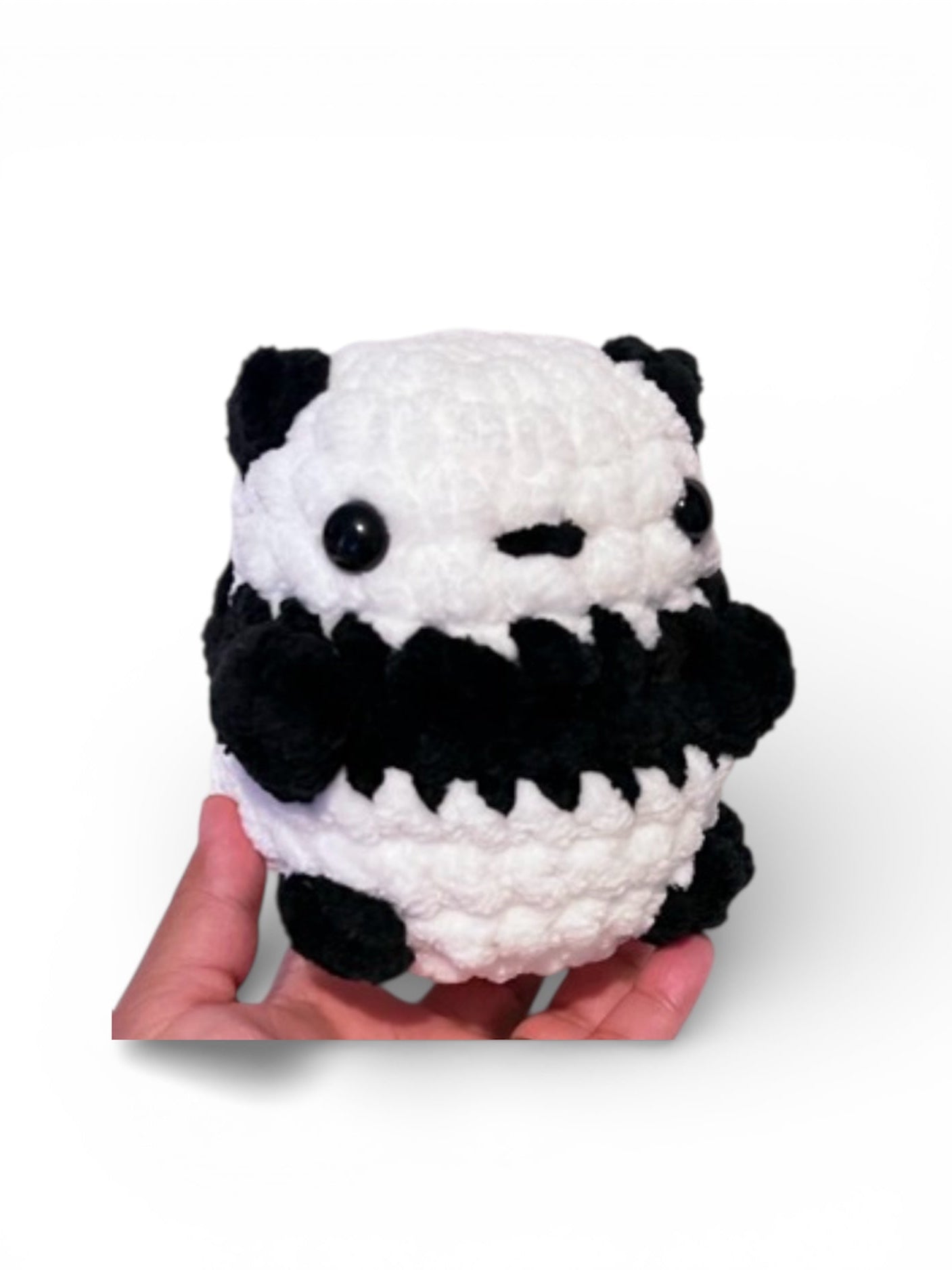 Chunky crochet panda