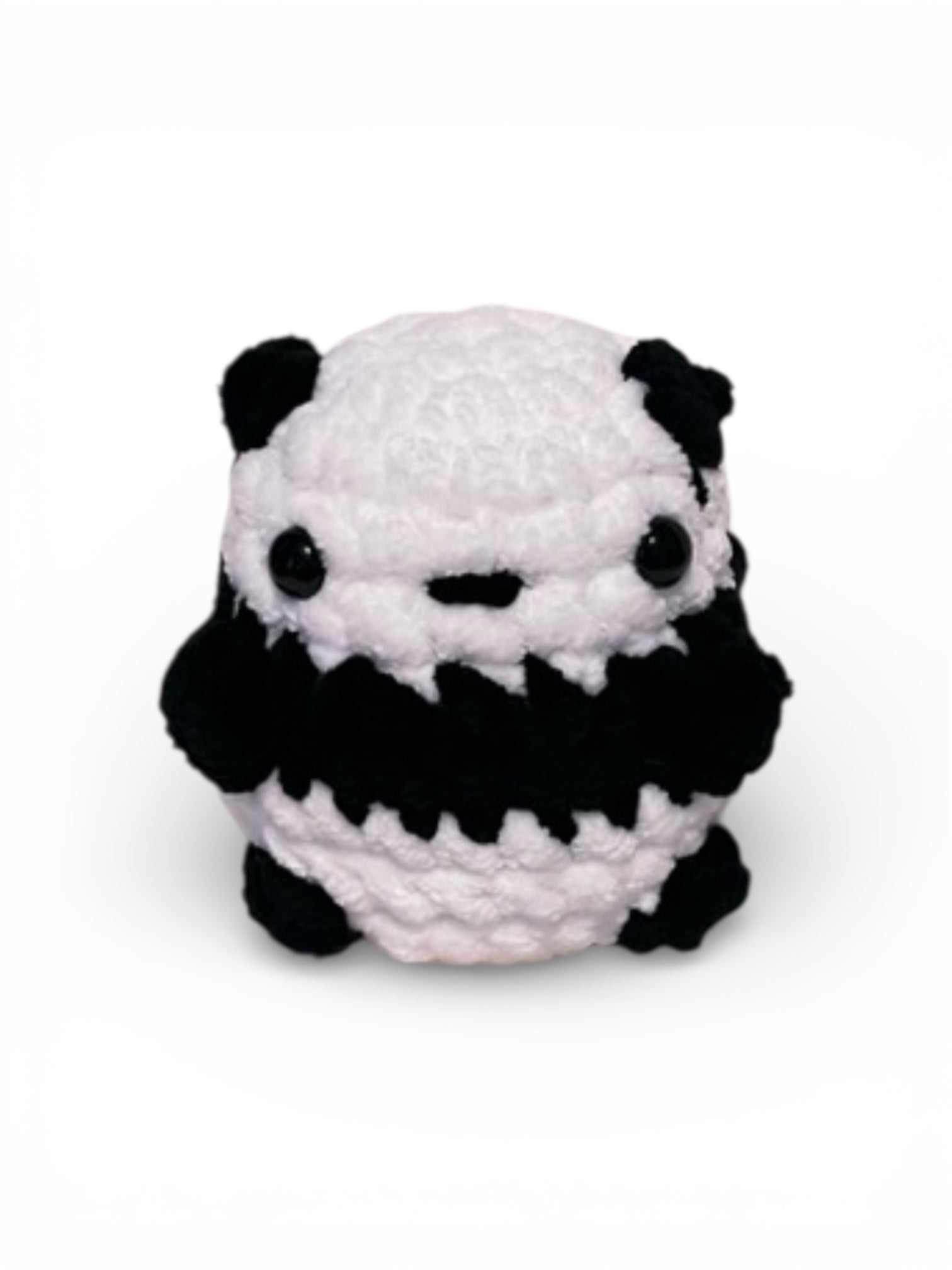 Chunky crochet panda
