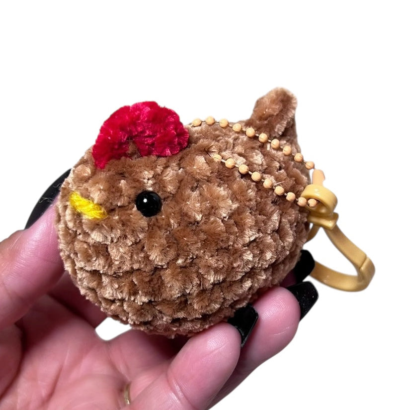 Mini chicken keychain