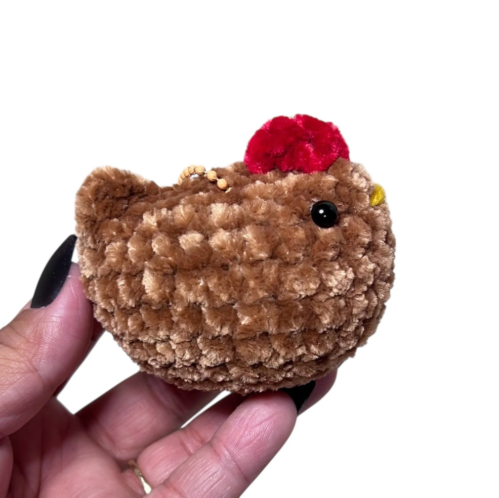 Mini chicken keychain